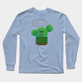 Hello Cactus Long Sleeve T-Shirt